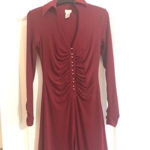 Cache dress gold buttons